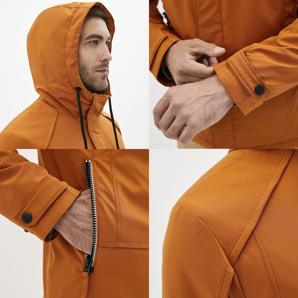 ICEbear New men's jacket jacket with a hood high-quality men's jacket MWC20802D 201214
