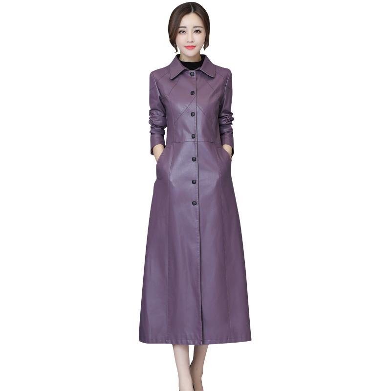 Autumn Winter Long Trench Coat for Women Casual PU Trench Coat Women's Overcoat with Pocket Plus Size, Black
Autumn Winter Long Trench Coat for Women Casual PU Trench Coat Women's Overcoat with Pocket Plus Size, Black