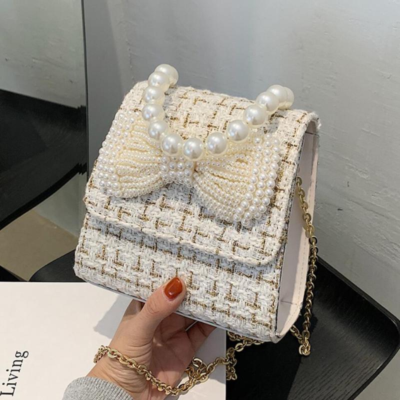 Elegant Female Pearl Tote bag 2021 Fashion New Quality Wool Women's Designer Handbag Chain Shoulder Messenger Bag Travel, Black
Elegant Female Pearl Tote bag 2021 Fashion New Quality Wool Women's Designer Handbag Chain Shoulder Messenger Bag Travel, Black