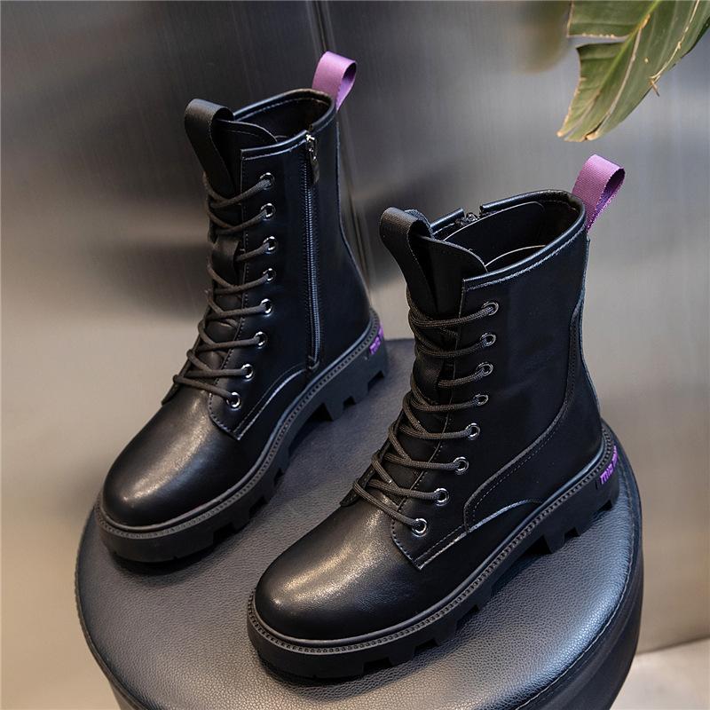 boots women's leather autumn and winter British style mid-tube short boots women's retro thick bottom and cashmere shoes, Single shoes
boots women's leather autumn and winter British style mid-tube short boots women's retro thick bottom and cashmere shoes, Single shoes