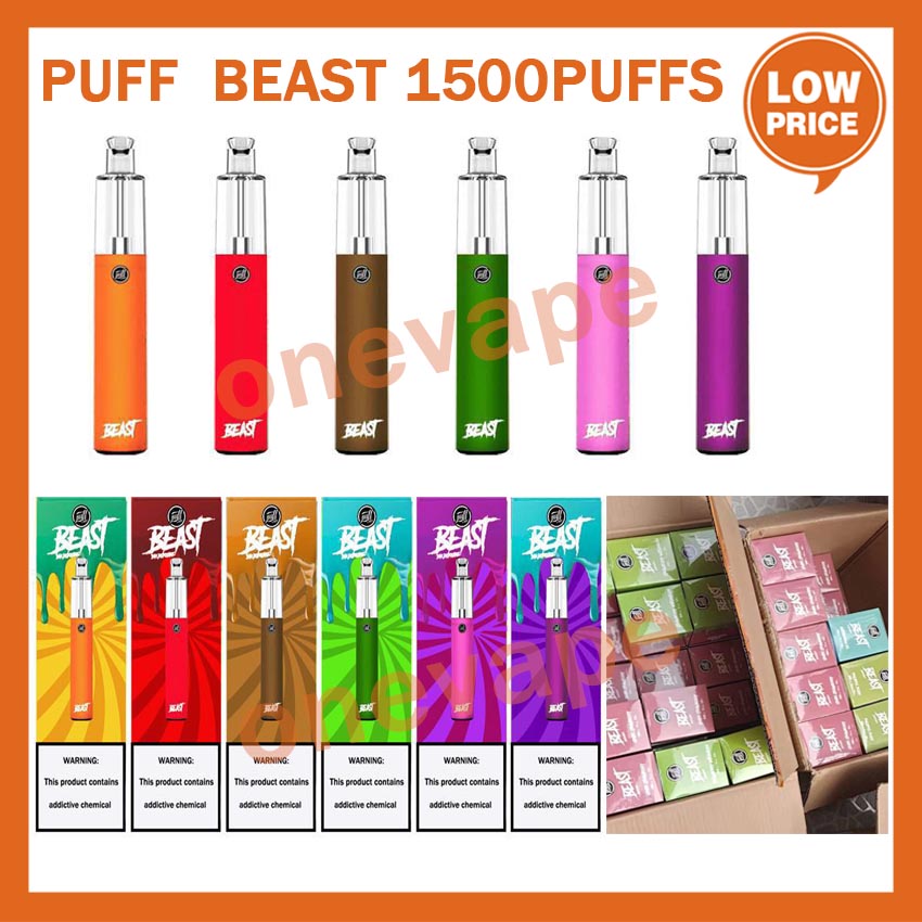 Puff labs BEAST 1500puffs Disposable cigarette With Scratch Code Vape Pen Device Starter Kits Empty
Puff labs BEAST 1500puffs Disposable cigarette With Scratch Code Vape Pen Device Starter Kits Empty