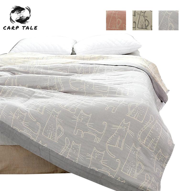 Bamboo Cotton Muslin Summer Blanket Bed Cover Queen King Size Sofa Travel Breathable Cartoon Cat Thread Soft Warm Throw Blanket
Bamboo Cotton Muslin Summer Blanket Bed Cover Queen King Size Sofa Travel Breathable Cartoon Cat Thread Soft Warm Throw Blanket
