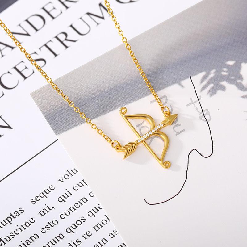 Alloy Zircon Bow Arrow Necklace Cupid Arrow Pendant Retro Fashion Glamour Simple Style Women's Jewelry Holiday Gift
Alloy Zircon Bow Arrow Necklace Cupid Arrow Pendant Retro Fashion Glamour Simple Style Women's Jewelry Holiday Gift