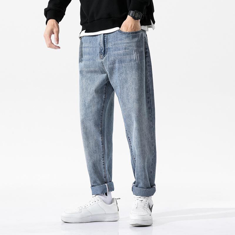 Summer Mens Denim Pant Korean Style Loose Straight Streetwear Ankle Length Trousers Fashion Brand Male Casual Jeans
Summer Mens Denim Pant Korean Style Loose Straight Streetwear Ankle Length Trousers Fashion Brand Male Casual Jeans