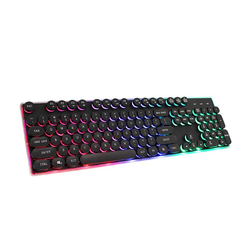 2021 USB Wired Game Keyboard Mixed Colors Breathing Backlight Computer Keyboard Round Cap Mechanical 104 Keys
2021 USB Wired Game Keyboard Mixed Colors Breathing Backlight Computer Keyboard Round Cap Mechanical 104 Keys