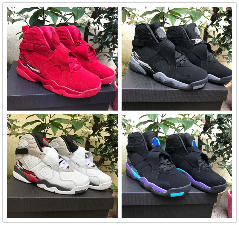 J8 Aqua Black Chrome White True Red Men Basketball Shoes N7 Valentine's Day Purple Grey 8s Mens Deisgner Sports Sneaker with box, Shipping link
J8 Aqua Black Chrome White True Red Men Basketball Shoes N7 Valentine's Day Purple Grey 8s Mens Deisgner Sports Sneaker with box, Shipping link