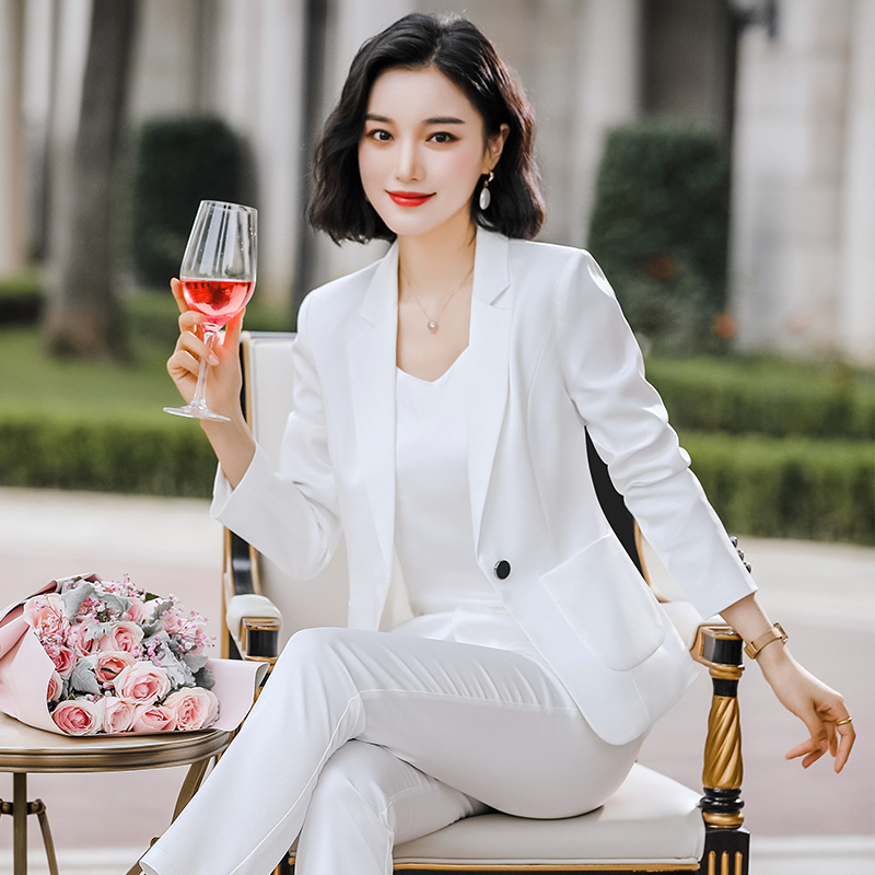 Professional women's pants suit feminine 2020 spring and autumn high quality ladies blazer Fashion trousers interview overalls T200818
