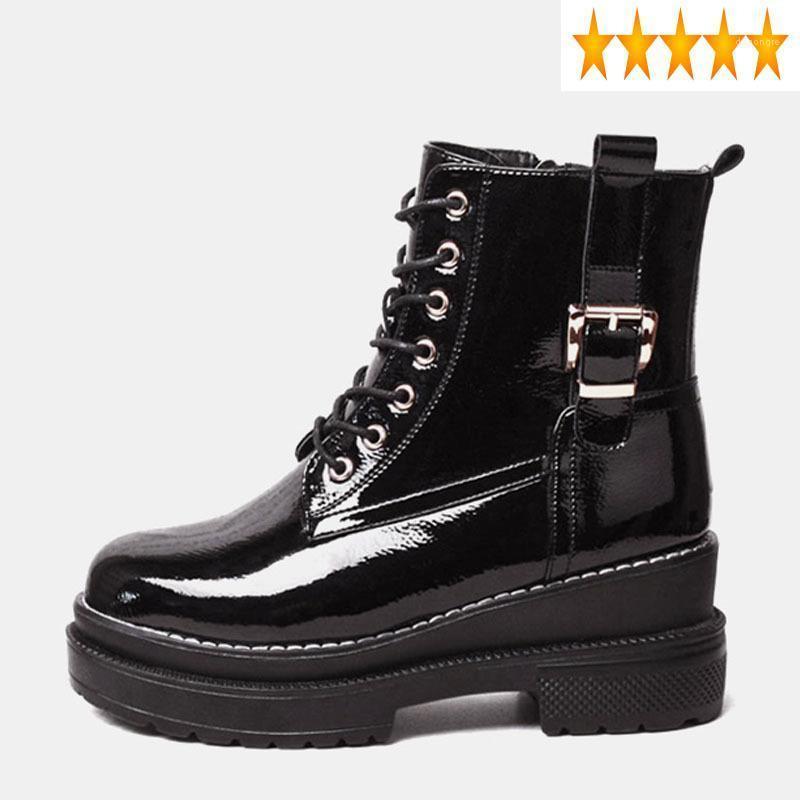 Platform Thick Fashion Ankle Women Casual Faux Patent Leather Motorcycle Boots Winter High Top Punk Shoes Botas Mujer1, 1 normal
Platform Thick Fashion Ankle Women Casual Faux Patent Leather Motorcycle Boots Winter High Top Punk Shoes Botas Mujer1, 1 normal