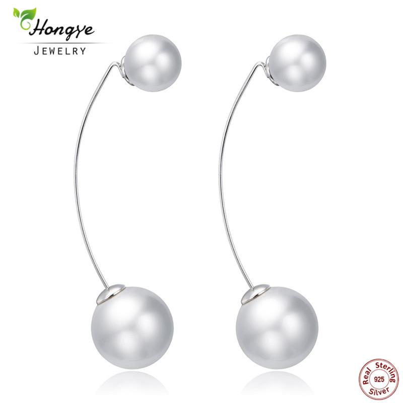 Hongye 925 Sterling Silver Charm Retro Long Double Pearl Drop Earrings For Women Fashion Freshwater Pearl Jewelry Wedding Gifts
Hongye 925 Sterling Silver Charm Retro Long Double Pearl Drop Earrings For Women Fashion Freshwater Pearl Jewelry Wedding Gifts