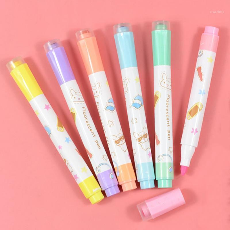 6Pcs Creative High Capacity Multicolour Double Highlighter With Stamp Oblique Graffiti Contour Pen Marcador Child Gift Office1
6Pcs Creative High Capacity Multicolour Double Highlighter With Stamp Oblique Graffiti Contour Pen Marcador Child Gift Office1