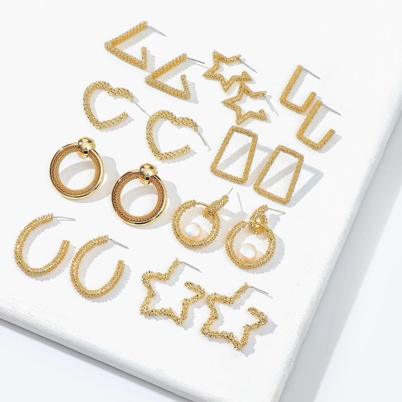 Textured Statement Earrings Gold Plated Brass Cuff Star Triangle Trapezoid Outline Hoop Earrings Minimalist Styling Jewelry
Textured Statement Earrings Gold Plated Brass Cuff Star Triangle Trapezoid Outline Hoop Earrings Minimalist Styling Jewelry