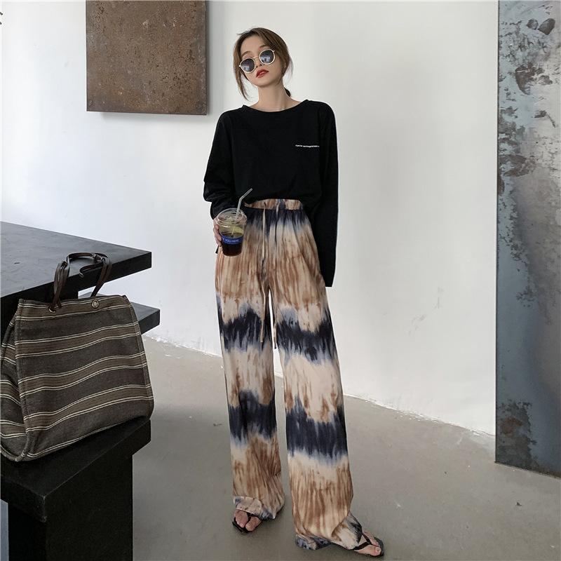 2021 Spring Autumn Streetwear Pant Loose Tie Dye Straight Women High Waist Pants Long Casual Popular Trousers, Photo color pant
2021 Spring Autumn Streetwear Pant Loose Tie Dye Straight Women High Waist Pants Long Casual Popular Trousers, Photo color pant