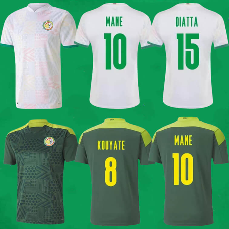 21 22 Senegal Soccer Jerseys 2021 Home Away MANE KOULIBALY National Team Football Shirts Maillot de foot Shorts Sleeve Adult Jersey 
21 22 Senegal Soccer Jerseys 2021 Home Away MANE KOULIBALY National Team Football Shirts Maillot de foot Shorts Sleeve Adult Jersey