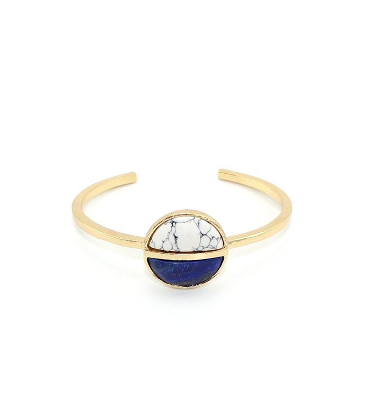 Half Round Blue White Sheet Synthetic Stone Inlay Cooper Bangle For Women Gift Bangle Wholesale
Half Round Blue White Sheet Synthetic Stone Inlay Cooper Bangle For Women Gift Bangle Wholesale