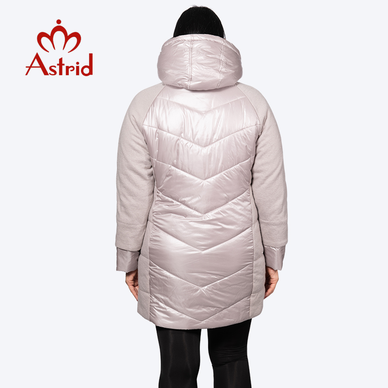 Astrid Winter jacket Women autumn Warm hooded High Quality Winter splice jacket Coat Women New Collection AM-2210 201019