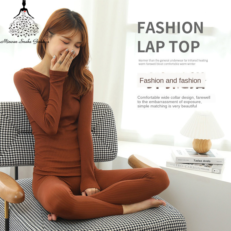 Women's Thermal Underwear Long Johns Thermo Lingerie Pajamas Female Winter Inner Wear For Women Thermal T-shirt 201027