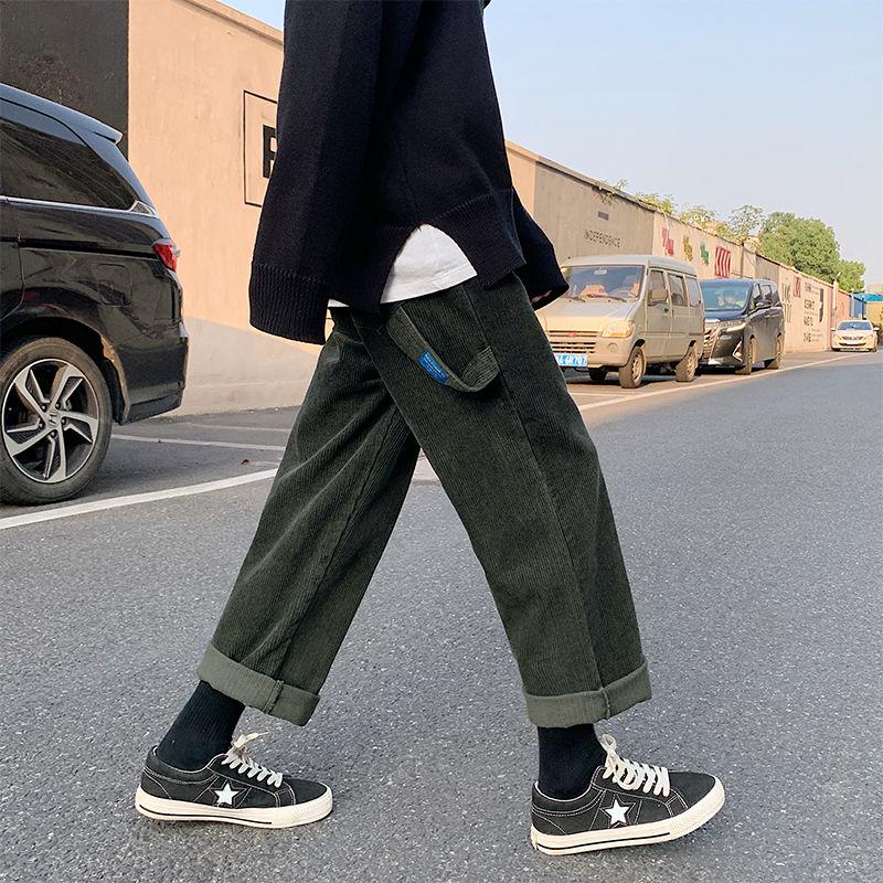 2020 Winter Men's New Loose Retro Straight Tube Casual Thickened Corduroy Solid Color Curling Fashion Pants Size -2XL, Black
2020 Winter Men's New Loose Retro Straight Tube Casual Thickened Corduroy Solid Color Curling Fashion Pants Size -2XL, Black