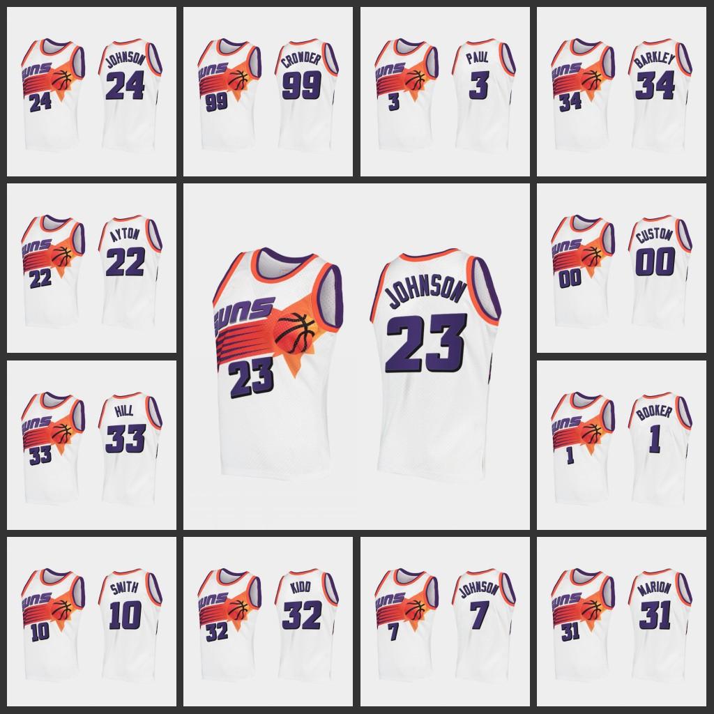 Phoenix''Suns''Men Devin Booker Deandre Ayton Chris Paul Grant Hill Jae Crowder Custom Hardwood Authentic White Jersey
Phoenix''Suns''Men Devin Booker Deandre Ayton Chris Paul Grant Hill Jae Crowder Custom Hardwood Authentic White Jersey