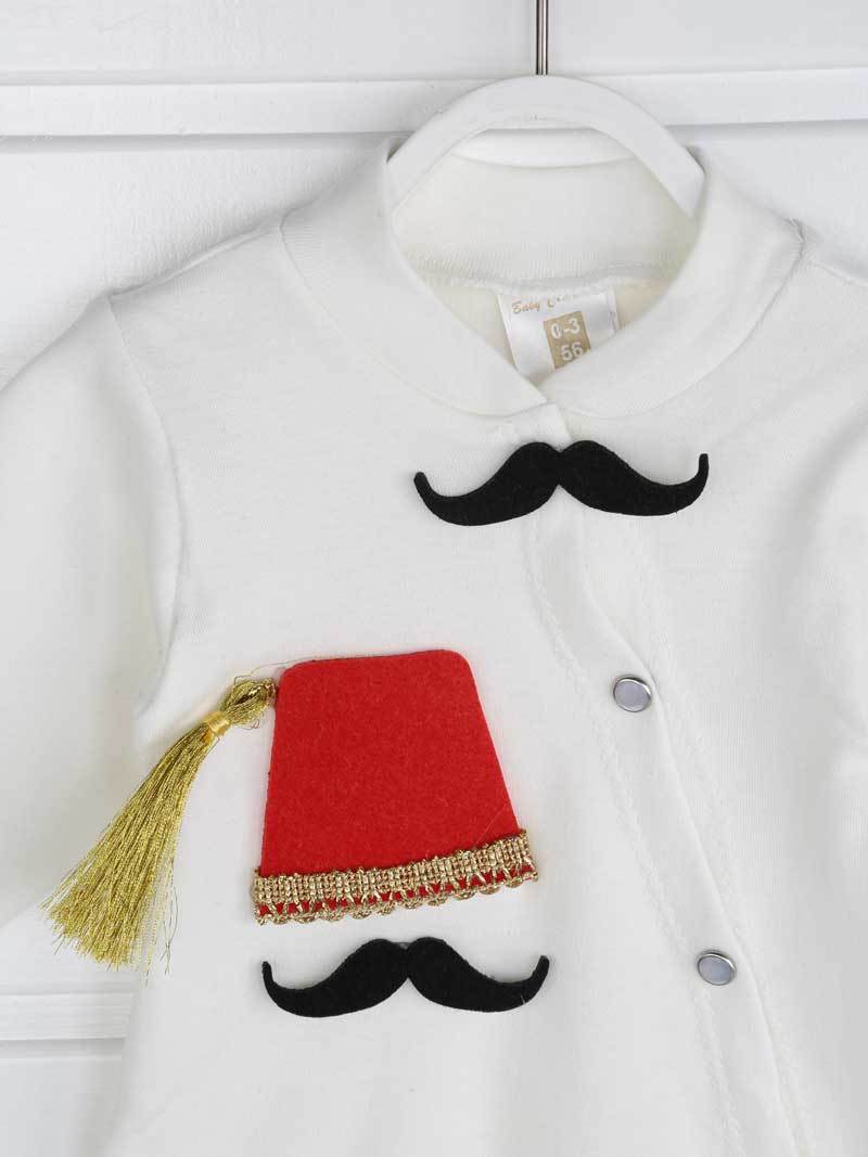 Baby Boy Turkey Ottoman Rompers Newborn Gentleman Jumpsuit Outfit Cotton Fabric Funny Babies Boys Suits Authentic Clothing Model Y1105