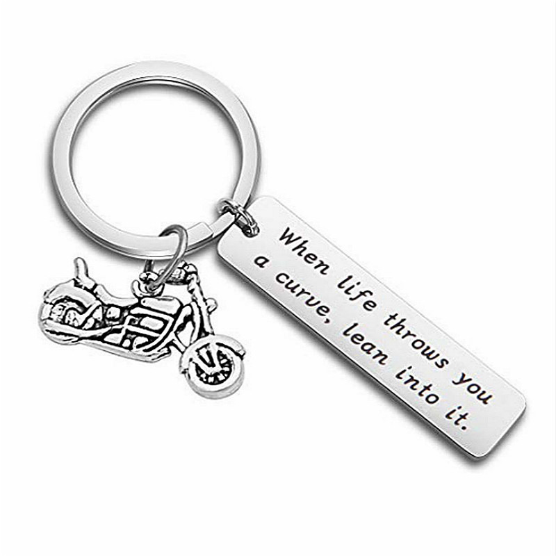 Stainless Steel letter tag with motorcycle key ring holders lovers keychain for women men fashion will and sandy
Stainless Steel letter tag with motorcycle key ring holders lovers keychain for women men fashion will and sandy