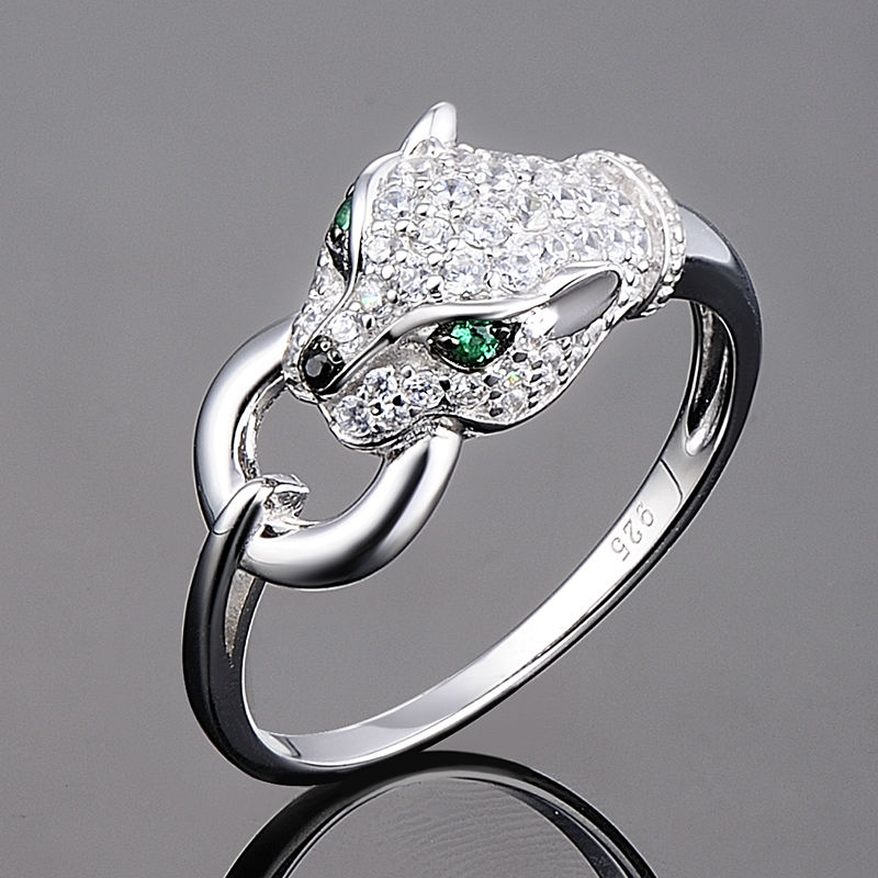 Februaryfrost Brand Leopard Head Inlaid Women Rings Hip Hop Animal Group Party Punk Finger Ring Jewelry Personality Fashion Gift New Style
Februaryfrost Brand Leopard Head Inlaid Women Rings Hip Hop Animal Group Party Punk Finger Ring Jewelry Personality Fashion Gift New Style