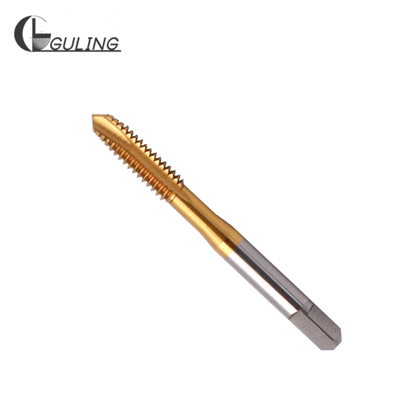 HSSE With Tin Spiral Pointed tap UNC 1-64 2-56 3-48 4-40 5-40 6-32 8-32 10-24 12-24 1/4 5/16 3/8 7/16 1/2 9/16 3/4 thread Taps
HSSE With Tin Spiral Pointed tap UNC 1-64 2-56 3-48 4-40 5-40 6-32 8-32 10-24 12-24 1/4 5/16 3/8 7/16 1/2 9/16 3/4 thread Taps
