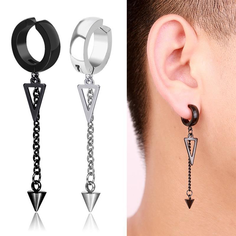 Men Earrings Hiphop Punk Ear Clips Hypoallergenic Titanium Steel Non Piercing Earrings Cone Triangle Pendant Men'S Accessories
Men Earrings Hiphop Punk Ear Clips Hypoallergenic Titanium Steel Non Piercing Earrings Cone Triangle Pendant Men'S Accessories