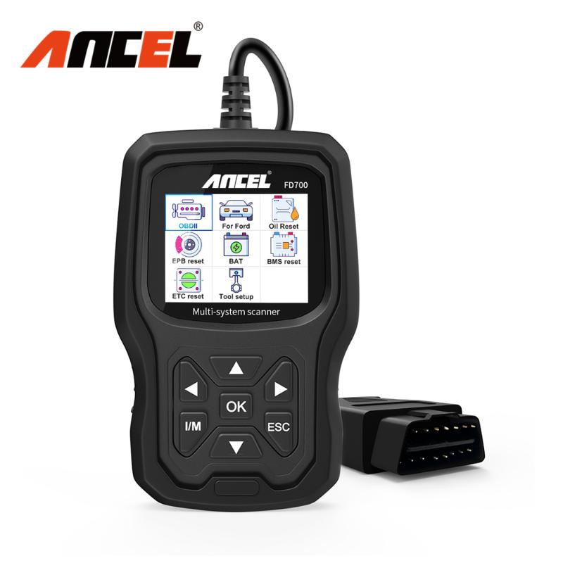 ANCEL FD700 OBD2 Scanner Full System Oil EPB ETC Battery BMS Reset Car Diagnostic Tool Multi-language OBDII Automotive Scanner
ANCEL FD700 OBD2 Scanner Full System Oil EPB ETC Battery BMS Reset Car Diagnostic Tool Multi-language OBDII Automotive Scanner