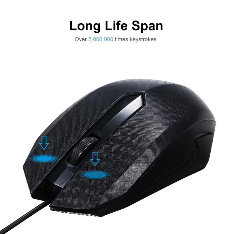 USB Optical Wired Mouse 3-Button 1600 DPI Gaming Mouse with 1.1M Cord Compatible for MacOS Windows 7/8/10/XP
USB Optical Wired Mouse 3-Button 1600 DPI Gaming Mouse with 1.1M Cord Compatible for MacOS Windows 7/8/10/XP