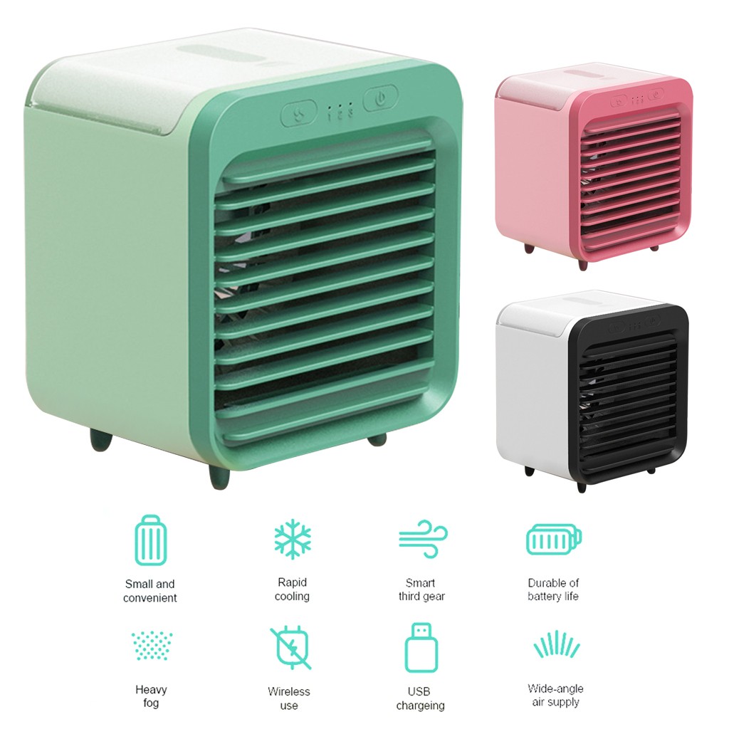 2025 new Mini Portable Conditioner Multifunction Humidifier Purifier Usb Air Cooler Fan Water Tank Home Upgraded Mute Office T1G5712044 Free