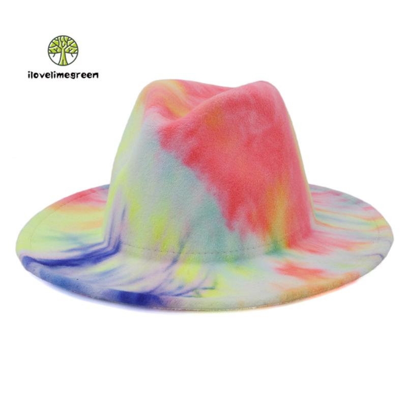 Hot Sell British Classic Fall Winter Men Women Tie-dye Wool Felt Fedora Hat Flat Wide Brim Jazz Panama Hat, Red 
Hot Sell British Classic Fall Winter Men Women Tie-dye Wool Felt Fedora Hat Flat Wide Brim Jazz Panama Hat, Red