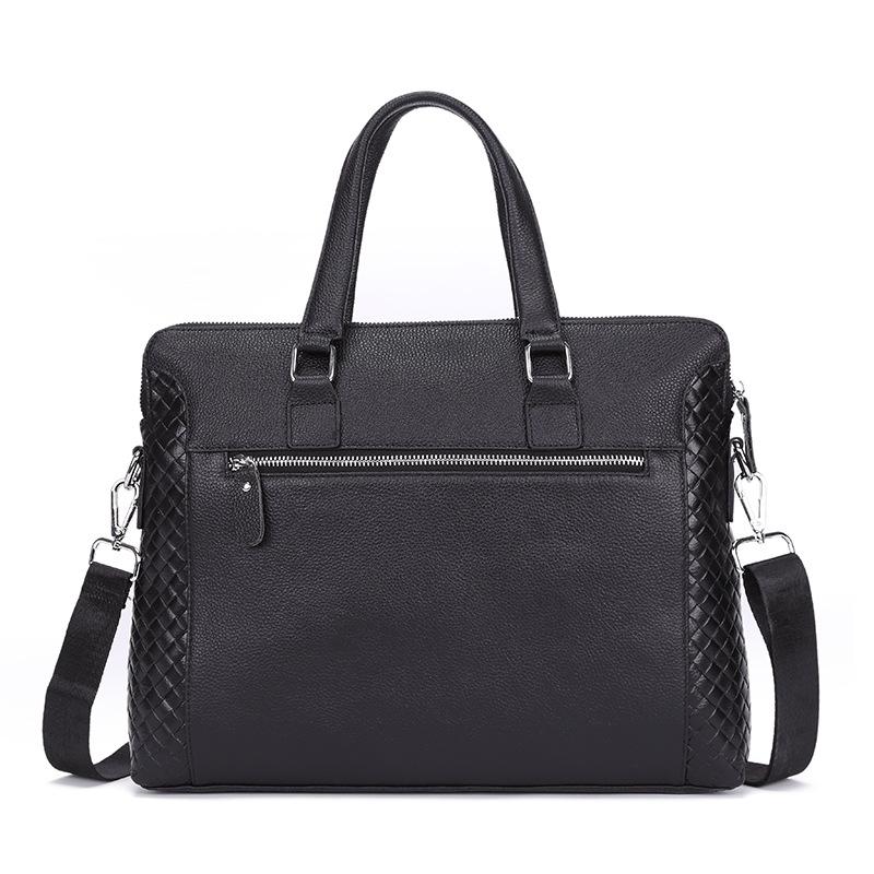 New Luxury 100% Cow Genuine Leather Business Men's Briefcase Male Shoulder Bag Real Leather Men Messenger Bag Weave Computer, Black
New Luxury 100% Cow Genuine Leather Business Men's Briefcase Male Shoulder Bag Real Leather Men Messenger Bag Weave Computer, Black