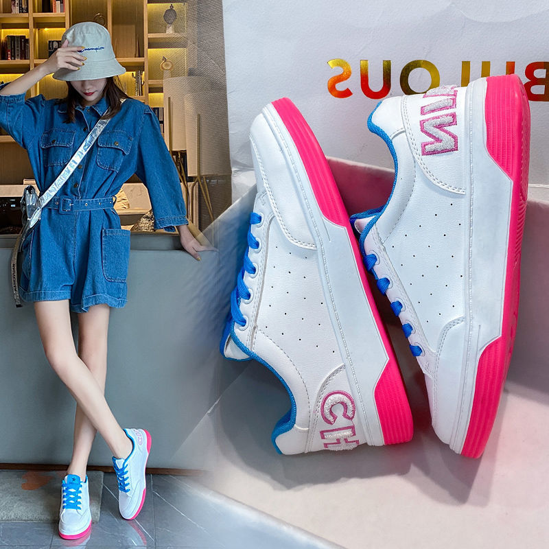 student Little version white Korean new of sports the wild rainbow female casual color matching shoes, Red
student Little version white Korean new of sports the wild rainbow female casual color matching shoes, Red