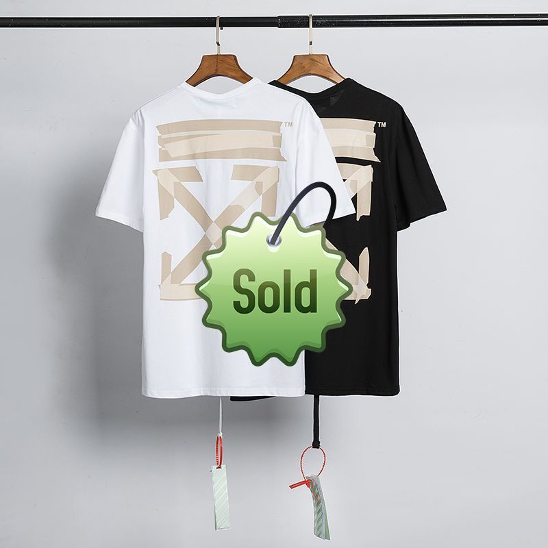 Trendy t Shirt Letter Arrow Print Short Sleeve Ow White Men' and Women' Loose Bottomed Half
Trendy t Shirt Letter Arrow Print Short Sleeve Ow White Men' and Women' Loose Bottomed Half