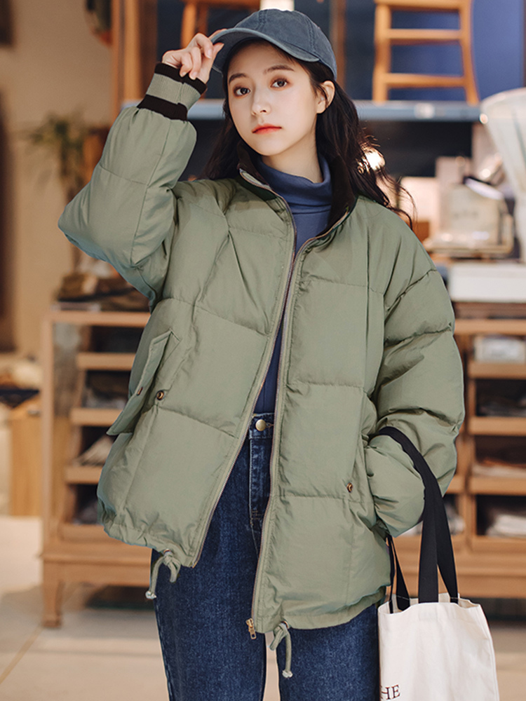 S-4XL Women's winter cotton jacket ins jacket new trendy Korean style loose short down bread jacket 201020