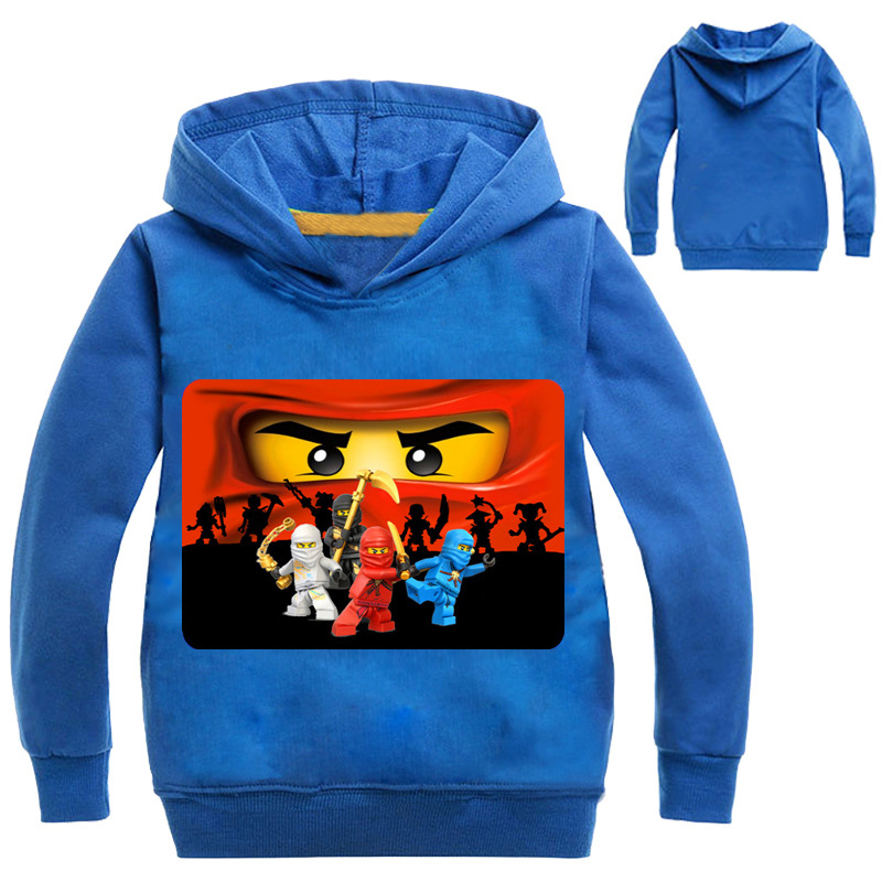 Boys Outwear Ninja Hoodies Cartoon Costumes Clothes T shirts Children's Sweatshirts For Boys Kids Tops 201126