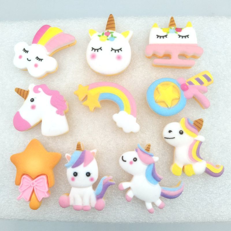 20Pcs/Lot Kawaii Unicorn, Rainbow, Star Resin Flat Back Cabochon Scrapbooking Hair Bow Center Embellishments DIY Accessories Y0107
20Pcs/Lot Kawaii Unicorn, Rainbow, Star Resin Flat Back Cabochon Scrapbooking Hair Bow Center Embellishments DIY Accessories Y0107