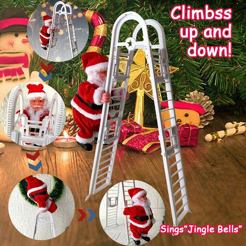 1pc Christmas Home Window Decor Children Gifts Electric Singing Santa Claus Climbing Ladder with Bag of Presents Christmas Decor
1pc Christmas Home Window Decor Children Gifts Electric Singing Santa Claus Climbing Ladder with Bag of Presents Christmas Decor