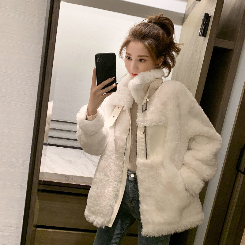 2021 New Women's wool jacket autumn parker Korean jackets skin a thick piece short coat, Pink light
2021 New Women's wool jacket autumn parker Korean jackets skin a thick piece short coat, Pink light