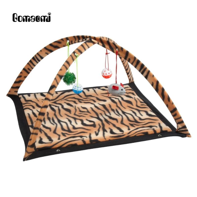 Gomaomi Tiger Stripe Cat Activity Center with Hanging Toy Balls, Mice Get Exercise Best Cat Toys
Gomaomi Tiger Stripe Cat Activity Center with Hanging Toy Balls, Mice Get Exercise Best Cat Toys