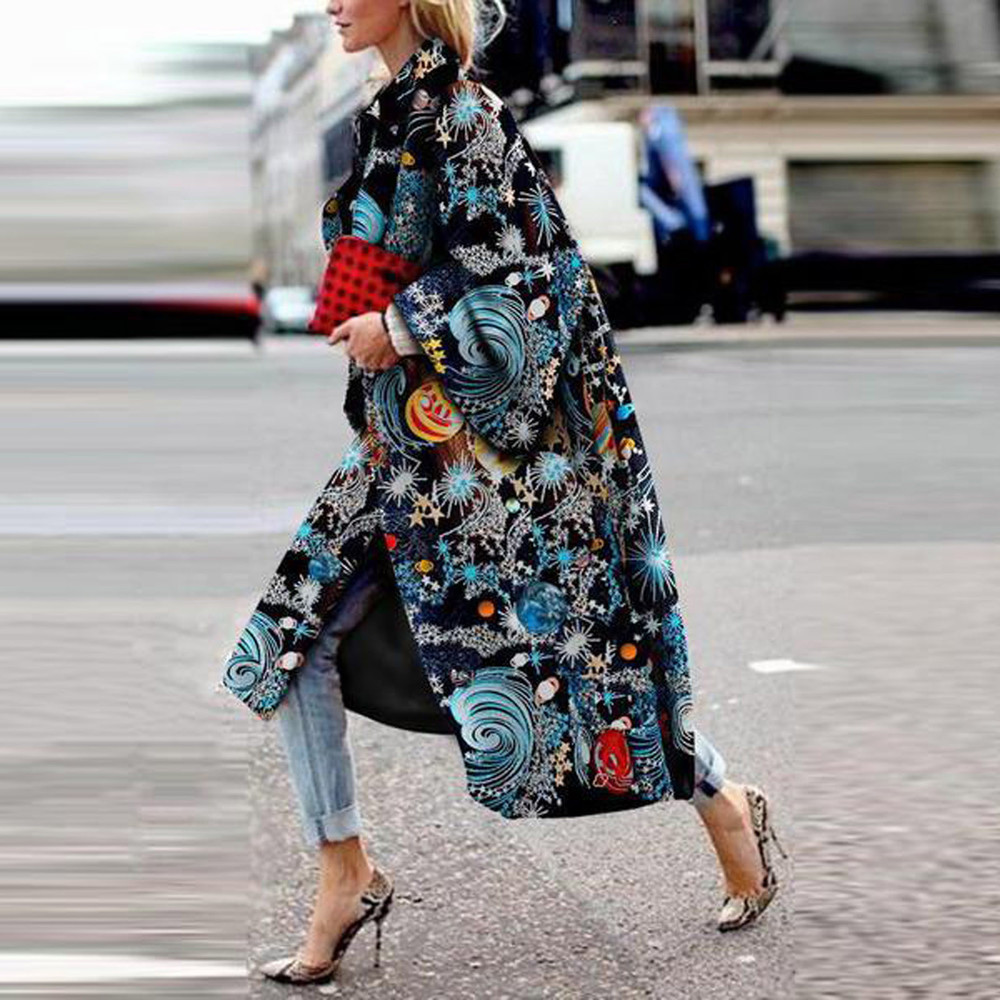 Fashion Women Coats Printed Pocket Jacket Outerwear Cardigan Overcoat Long Trench Coat Vintage Color Block Patchwork abrigos new, Hot pink
Fashion Women Coats Printed Pocket Jacket Outerwear Cardigan Overcoat Long Trench Coat Vintage Color Block Patchwork abrigos new, Hot pink