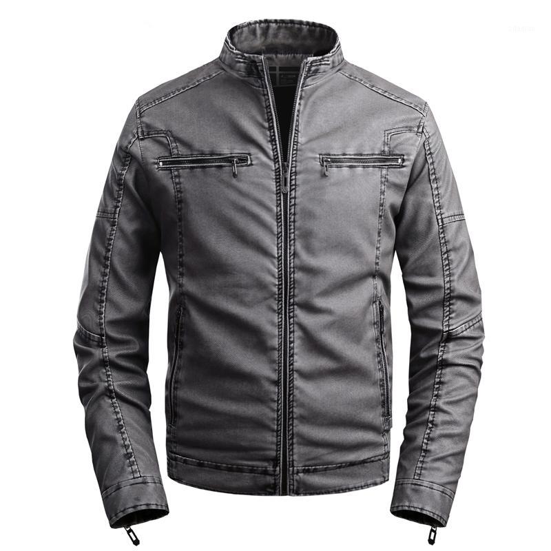 iSurvivor2020 Men's stand collar plus velvet PU leather jacket multi-pocket washed leather jacket casual1, Black
iSurvivor2020 Men's stand collar plus velvet PU leather jacket multi-pocket washed leather jacket casual1, Black