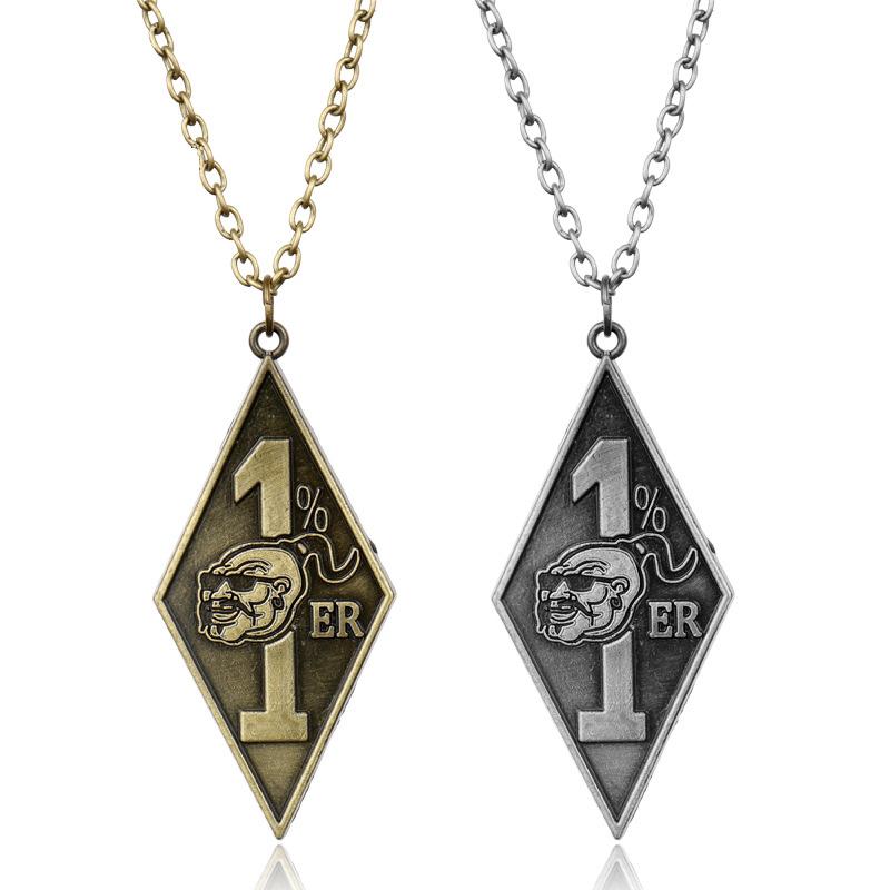 Men's Fashion Jewelry Hot Vintage Punk Big 1% er Pendants Mens Motorcycle Biker Band Party Choker Necklace
Men's Fashion Jewelry Hot Vintage Punk Big 1% er Pendants Mens Motorcycle Biker Band Party Choker Necklace
