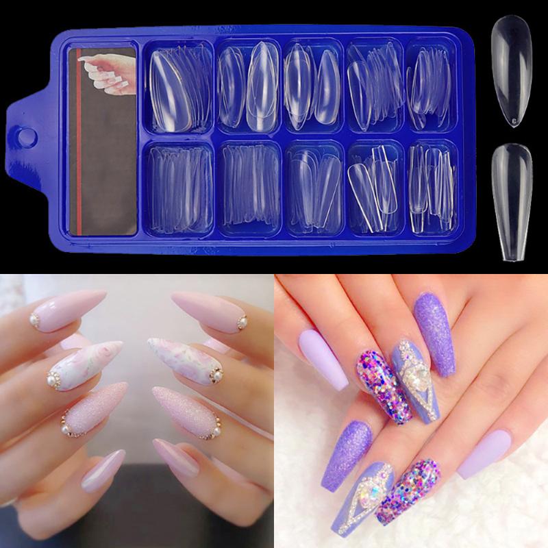 100Pcs/Set Mixed 2 Style Full Cover False Nails Long Ballerina Stiletto Artificial Fake Nail Tips Detachable DIY Nail Design, White
100Pcs/Set Mixed 2 Style Full Cover False Nails Long Ballerina Stiletto Artificial Fake Nail Tips Detachable DIY Nail Design, White