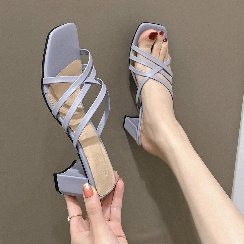 Women Slippers Pumps Summer Sandals Ladies Cross PU Fashion Shoes High Heels Woman Square Toe Female 2020 New Casual #p116, Black
Women Slippers Pumps Summer Sandals Ladies Cross PU Fashion Shoes High Heels Woman Square Toe Female 2020 New Casual #p116, Black