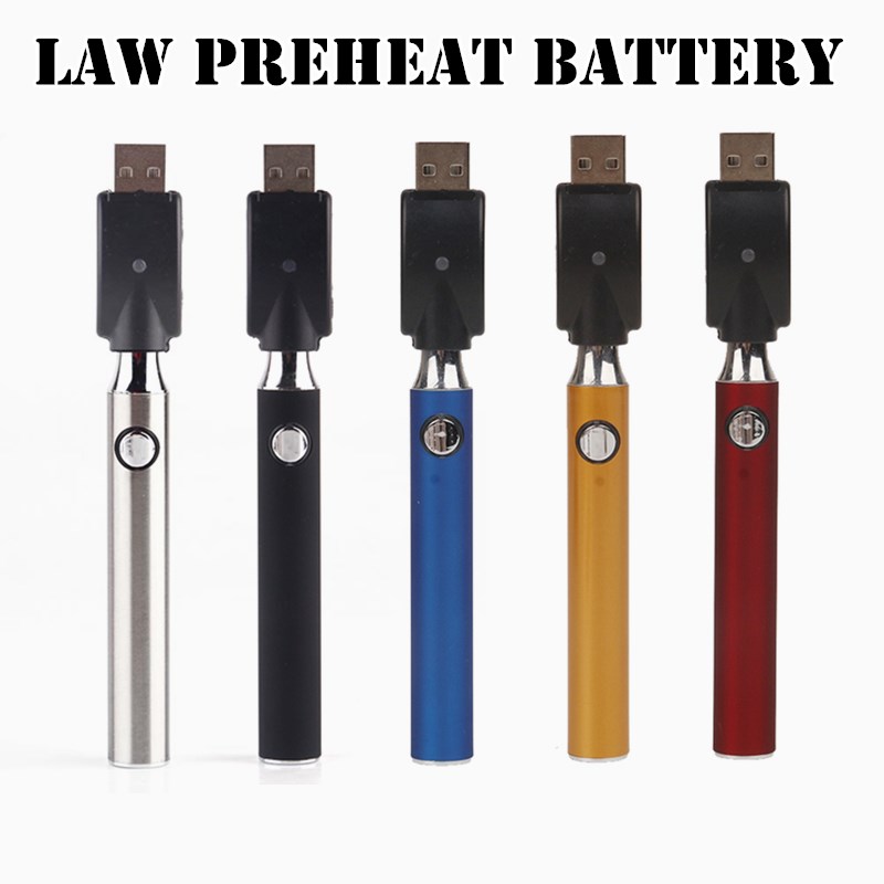 LAW Preheating VV Vape Pen 1100mah Battery With USB Charger Variable Voltage Preheat Battery 510 Thread Battery Starter Kit Blister Pack New
LAW Preheating VV Vape Pen 1100mah Battery With USB Charger Variable Voltage Preheat Battery 510 Thread Battery Starter Kit Blister Pack New