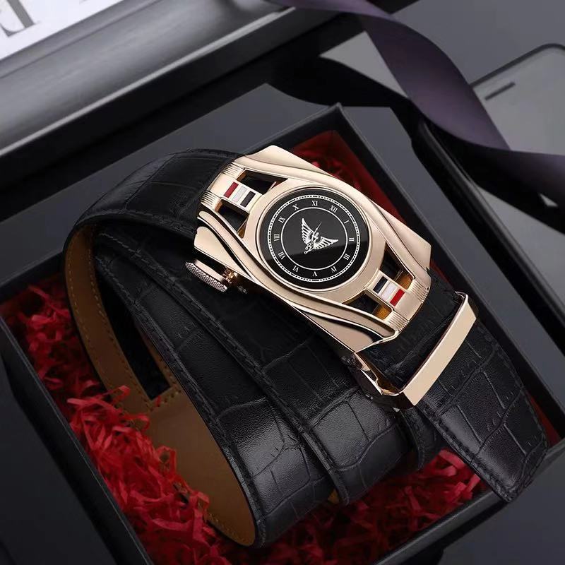 Men Belt Automatic Buckle Genuine Leather Belt Men's Belts Cow Leather Belts for Men PL19760-62P J1223, Black
Men Belt Automatic Buckle Genuine Leather Belt Men's Belts Cow Leather Belts for Men PL19760-62P J1223, Black