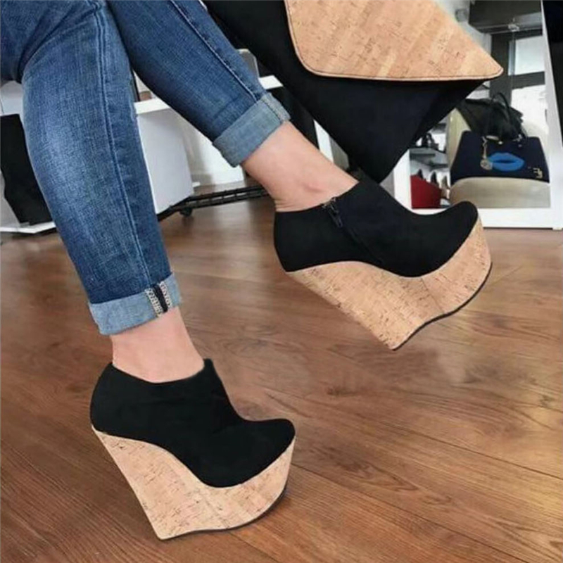 2021 New Sexy Peep-toe Wedge to Naked Shoes Super Women's Heels Size 35-42 R1WK, Black
2021 New Sexy Peep-toe Wedge to Naked Shoes Super Women's Heels Size 35-42 R1WK, Black