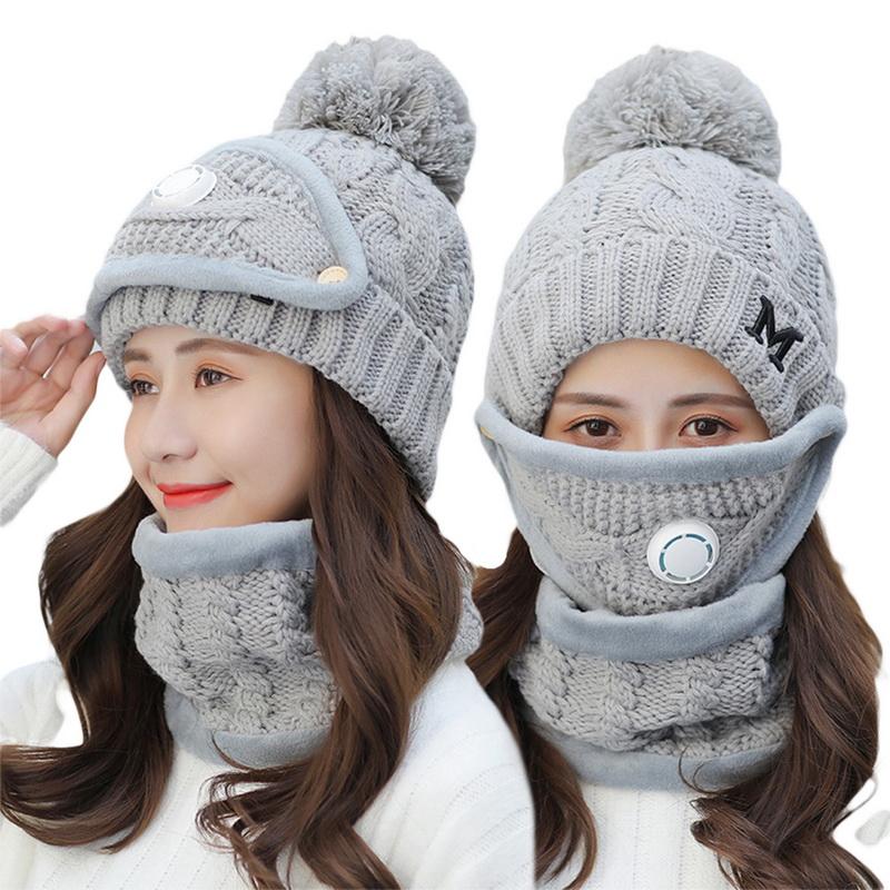 Winter knitted Beanies Hats Women Thick Warm Skullies Hat Female knit Letter Bonnet Beanie Caps Outdoor Riding Sets
Winter knitted Beanies Hats Women Thick Warm Skullies Hat Female knit Letter Bonnet Beanie Caps Outdoor Riding Sets