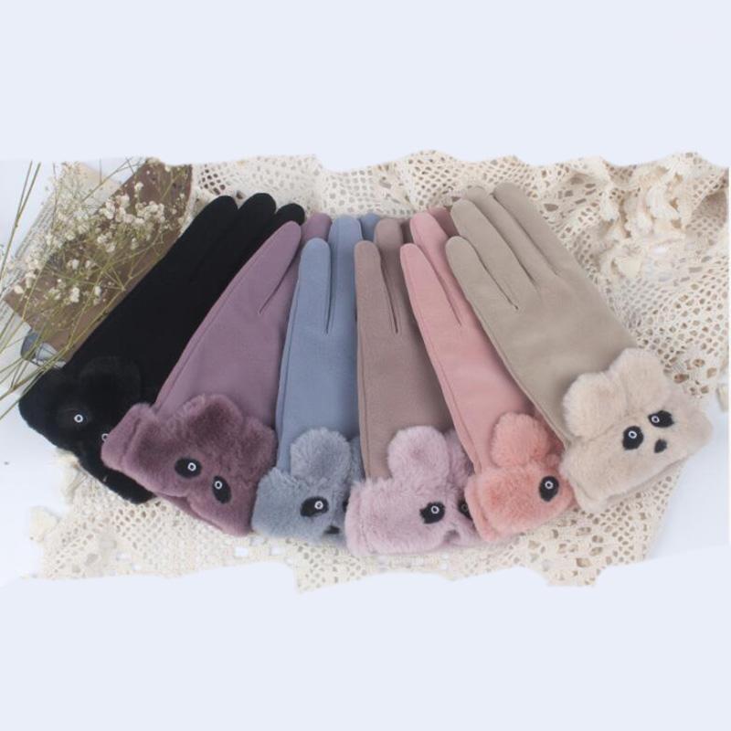 Five Fingers Gloves Warm Ladies Winter Cute Suede Windproof Plus Velvet Thick Touch Screen Skin Feeling Japanese E501
Five Fingers Gloves Warm Ladies Winter Cute Suede Windproof Plus Velvet Thick Touch Screen Skin Feeling Japanese E501